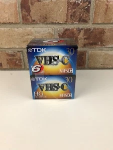 New Sealed TDK VHS-C HG Ultimate Video Tapes TC-30HG 6 Pk - Picture 1 of 3