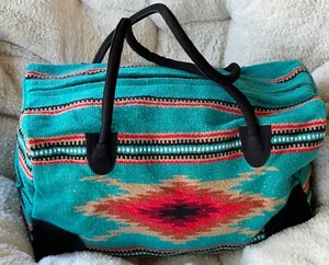 Go West Reisetasche Teal Southwestern Weekender Seesack Satteldecke - Bild 1 von 10