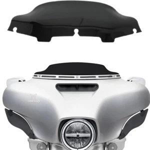 Windshield Windscreen Black 6" For Harley Touring Electra Street Glide 1996-2013 - Foto 1 di 13