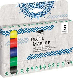 Marcador textil KREUL medio, juego de 5 - Imagen 1 de 3