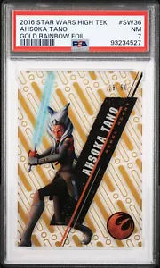 2016 Topps Star Wars High Tek Ahsoka Tano #SW36 Rebel Agent /50 PSA 7 1 Higher - Picture 1 of 2