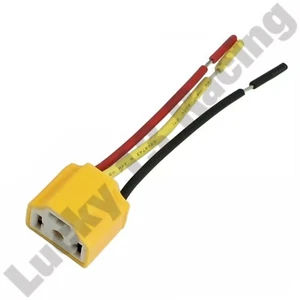 Ceramic H4 Headlight Connector Repair Plug Sockets With Loom bulb lamp female - Picture 1 of 4
