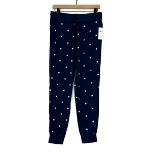 Splendid Women’s Size Medium Blue Star Print Lightweight Casual Jogger Pants - Picture 1 of 6