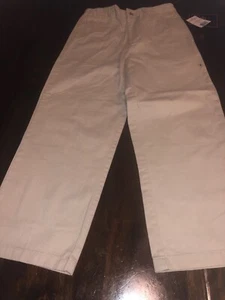 Neu mit Etikett Rugged Bear Jungen beige hellbraun verstellbare Taille khaki Hose Gr. 7 Reg $ 30 - Bild 1 von 6