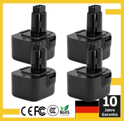 FOR DEWALT 2x 4800mAh 12V Ni-MH Akku Für Dewalt DE9071 DC9071 DE9074 DE9075 DE9501 DE9072