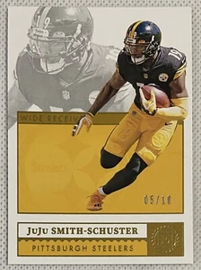 2021 Panini Encased Juju Smith-Schuster Gold /10 - Picture 1 of 2