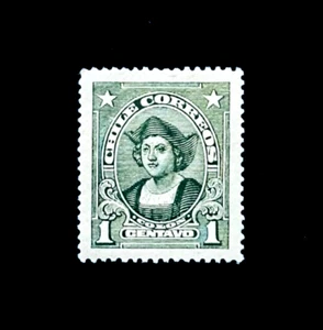 CHILE Stamp - 1915 Christopher Columbus 1c Sn 127 Mint OG H r91 - Picture 1 of 2