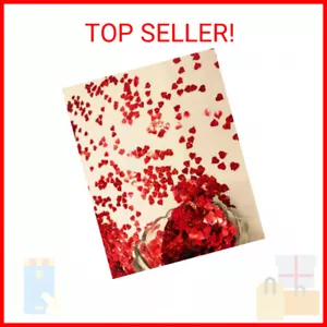 Red Heart Shaped Confetti 5000Pcs for Valentine's Day, Wedding Decoration - Picture 1 of 2