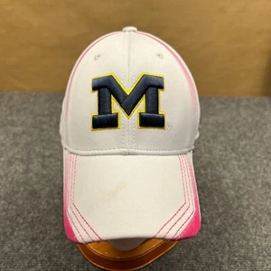 Adidas University of Michigan Cap Adult Fitted L/XL Climalite Pink Ribbon Hat - Picture 1 of 12