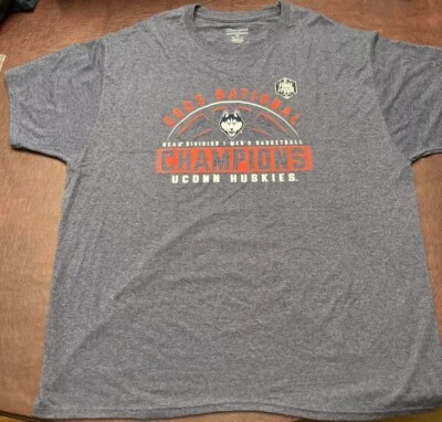 UConn Men’s Basketball 2023 National Champions T Shirt Blue Size 2XL - Image 1 of 4