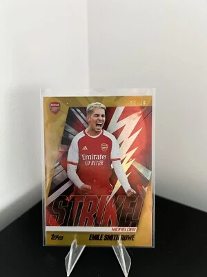 TOPPS ARSENAL TEAM SET EMILE SMITH ROWE ESR STRIKE! GOLD /49 - Image 1 of 2