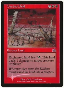 MTG Barbed Field FOIL Prophecy Uncommon LP - Picture 1 of 2