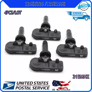 For GM TPMS Tire Pressure Monitoring Sensor 315MHz Chevy GMC Buick Set 4pcs USA - Picture 1 of 15