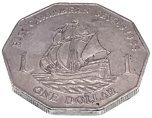 Pièce du monde : États des Caraïbes orientales 1995 - 1 dollar - circulée (SKU 311) - Photo 1/4