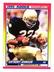 1990 Score Anthony Johnson #624 Rookie Indianapolis Colts   10007802