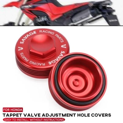 Tapas de orificios de ajuste de válvula Tappet para HONDA Dominator 500/650 XR500R/350R SLR650 Foto 1 de 4