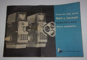 8mm Bell & Howell Kamera elektrisches Auge Bedienungsanleitung Guide Booklet Vintage Film - Bild 1 von 4