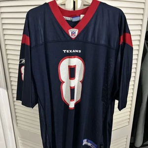 Reebok Houston Texans David Carr Jersey Men’s XL Blue Nylon - Picture 1 of 5