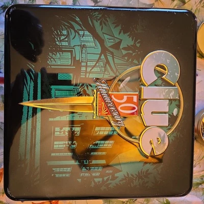 CLUE 50th Anniversary Edition Board Game 1998 Hasbro Collector Tin Complete GUC - Image 1 of 4