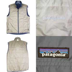 Chaleco Patagonia Para Hombre Talla XS Bronceado Reversible Bielas Bolsillos con Cremallera - Imagen 1 de 18
