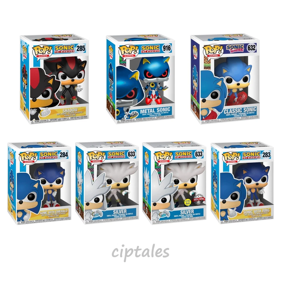 Funko POP! Sonic The Hedgehog - GAMES - Shadow Silver GLOW Special Edition - Immagine 1 di 1