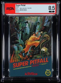 Super Pitfall (NES, 1987) &ndash; PSA 8.5 CIB &ndash; Box 7.5 / Manual 9.0 / Cart 9.2