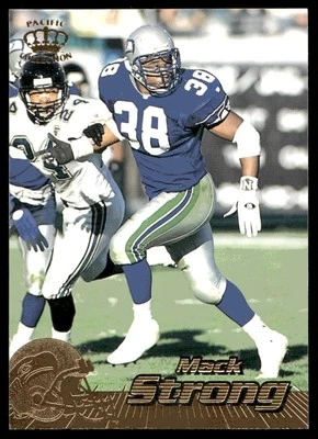 1996 Pacific Crown Collection Gold Mack Strong Seattle Seahawks #405 - Image 1 of 2
