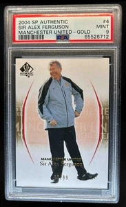 2004 SP Authentic Manchester United Sir Alex Ferguson Gold Parallel #/99 PSA 9 - Picture 1 of 2
