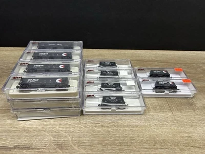 Atlas Trains N Scale Canadian Pacific Ore Car & CP Ballast Hopper Car Set Of 18 - Image 1 of 4