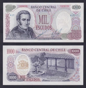 Banconota Cile 1000 escudos (1967-1976) P.-146 FDS/UNC - Imagen 1 de 1
