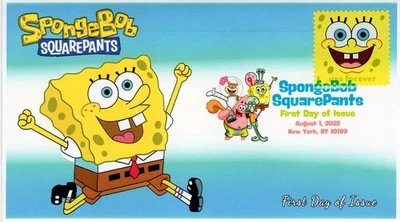 2025, Sponge Bob, Complete set (4 covers), Digital Color Postmarks, FDC - Image 1 of 4