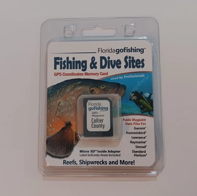 Collier County Fishing & Dive Sites Memory Card - Image 1 of 2