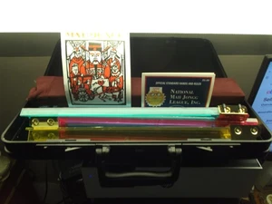 NICE NATIONAL MAH-JONGG LEAGUE SET 2009 W/HARD CASE,OFF. HANDS & RULES,INST.MAN - Picture 1 of 8