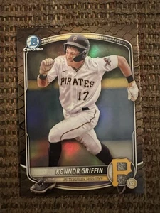 2025 Bowman Chrome Konnor Griffin Reptilian Refractor Pittsburgh Pirates #BCP-86 - Picture 1 of 2