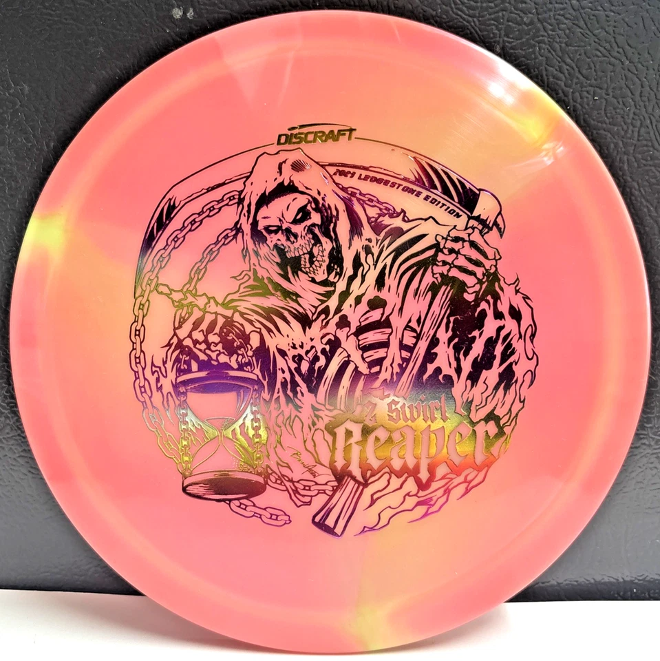 Discraft Z Swirl Reaper 177g – 2023 Ledgestone Edition – Pink – FLAT – New 💀🌪️ - Image 1 of 3