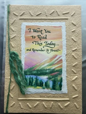 Blue Mountain Arts AMIZADE E OBRIGADO! 1 de um tipo {leia inteiramente} 4 amigos - Imagem 1 de 4