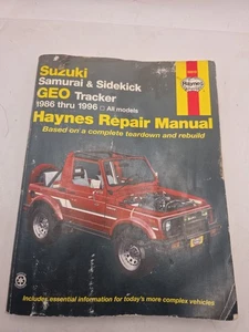 Haynes Repair Manual Suzuki Samurai Geo and Chevrolet Tracker 1986-2001 - GOOD - Picture 1 of 8