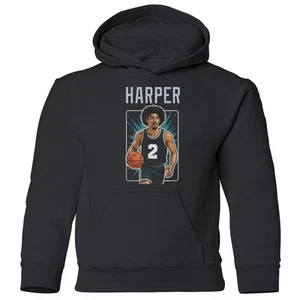 Dylan Harper 8 Inspired Tribute - San Antonio Fans Youth Hooded Sweatshirt - Picture 1 of 3