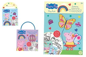 Peppa Pig Colouring Sets Play Packs Kids Activity Travel Pack Children Age 3+ - Picture 1 of 4