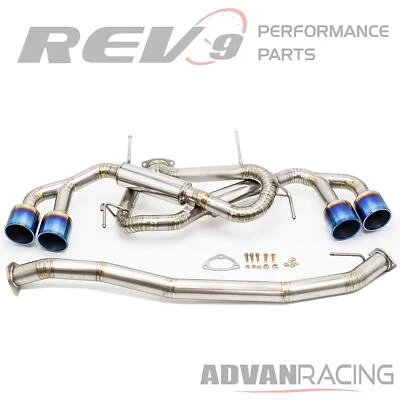 Kit de escape Cat-Back para GT-R R35 09-19 súper ligero titanio Rev9 Foto 1 de 4