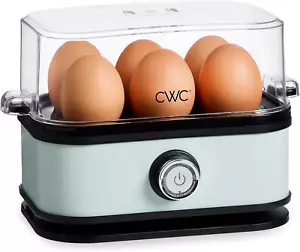 210 Watt Egg Cooker - 6 Egg Capacity, Tray, Measuring Cup, and Lid - Picture 1 of 12
