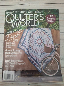Quilter's World Quick April 2025 Magazine take a fresh spin spring stitching - Picture 1 of 2