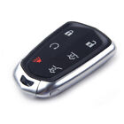 6 Button Remote Key Fob Case Shell w/ Blade Fit For Cadillac Escalade 15-18 AT