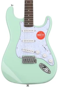 Squier Affinity Series Stratocaster - Surf Green with White Pearloid Pickguard, - Picture 1 of 7