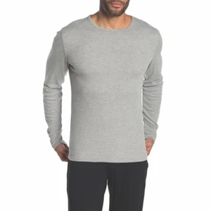 Langarmshirt mit geripptem Rundhalsausschnitt mit Schiefer & Stein - Bild 1 von 6