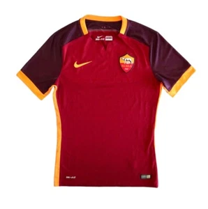 AS ROMA 2015/16 Nike Home Football Shirt S Mens PLAYER Soccer Jersey Italy - Picture 1 of 12