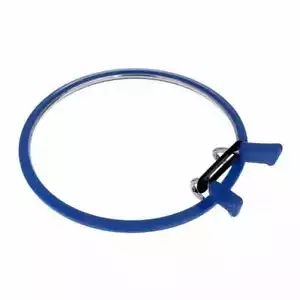 Medium Spring Metal Embroidery Hoop Nurge 160-2 Deep Blue - Picture 1 of 4