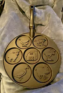 Nordic Ware Farm animals Pancake Pan Skillet Non-Stick for 3" Pancakes - Picture 1 of 4