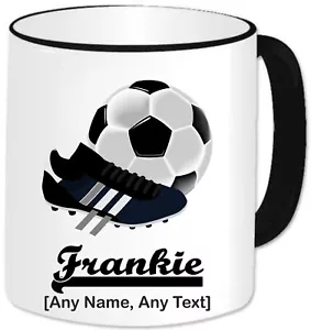 Personalised Football Mug Name Cup Soccer Coach Dad Boys Children Football Gifts - Picture 1 of 21