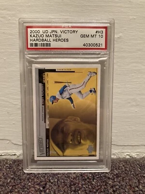 2000 UD Japan Victory Kazuo Matsui Hardball Heroes PSA 10 Gem Mint Japanese  - Image 1 of 2